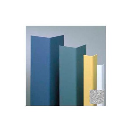 Pawling Vinyl Surface Mounted Corner Guard, 90Deg Corner, 1-1/2" Wings, 8'H, Pearl Gray, Drilled CGD-12-8-289